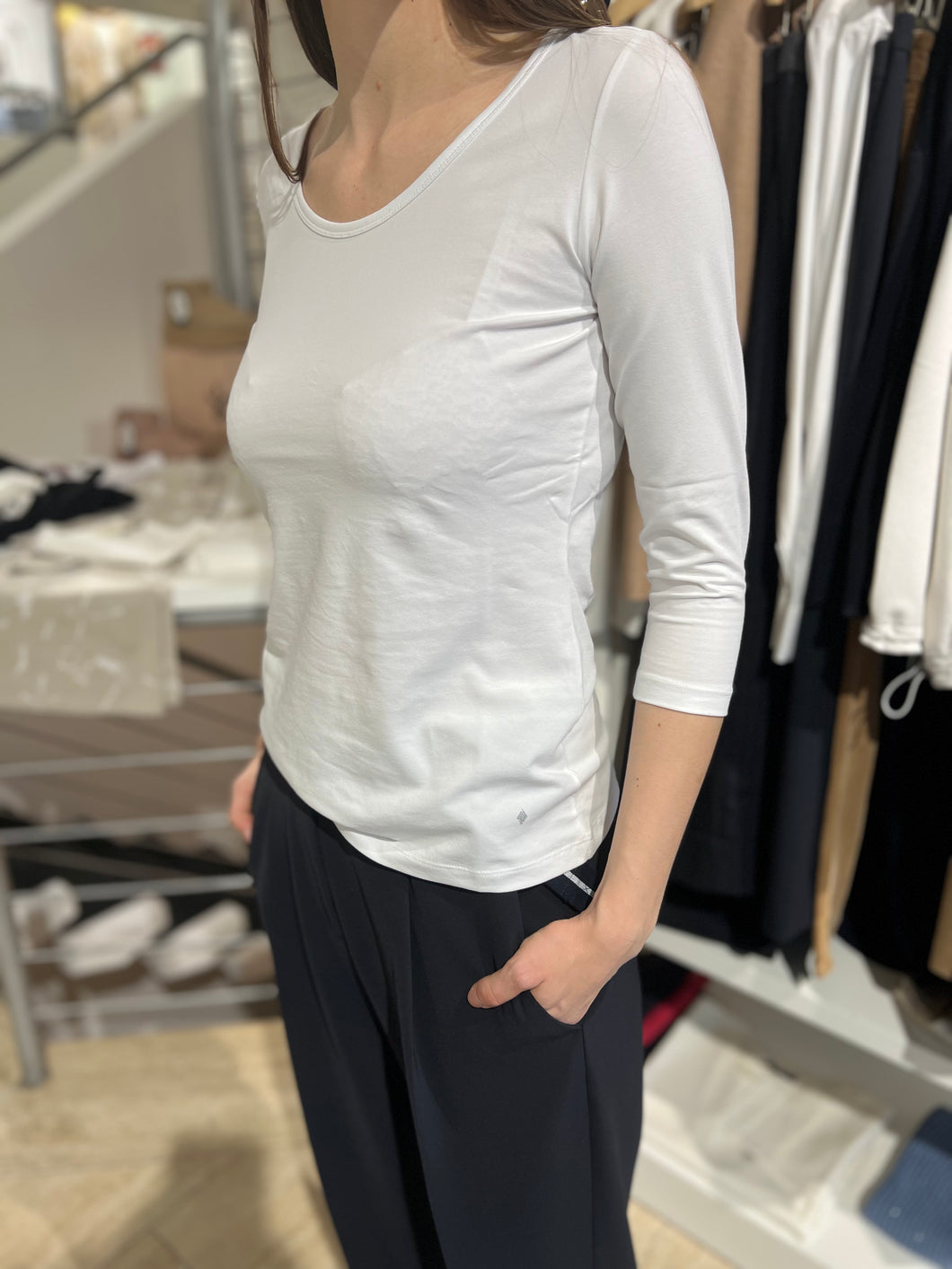 Margittes Damen Shirt in Weiß