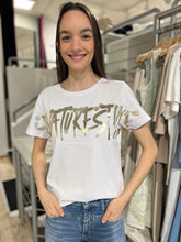 Laden Sie das Bild in den Galerie-Viewer, Margittes Damen T-Shirt mit Schriftzug in Weiß
