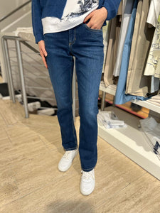 Cambio Damen Jeans "Piper long" in Dunkelblau