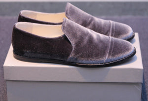 Fabiana Filippi Damen Slipper aus Samt in anthracite