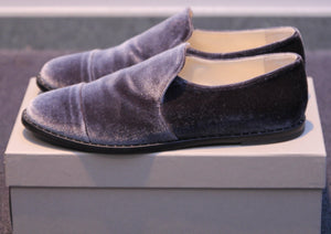 Fabiana Filippi Damen Slipper aus Samt in anthracite